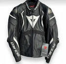 Dainese Men Black Leather Motorcycle Riding Jacket Armored Racing Style. Fixed Price $269.99.