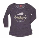 Indian Motorcycle Stars Wreath Long Sleeve Tee Women's Med Navy 286628103 - New. Fixed Price $29.99.