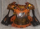 Fox Racing Riding Chest Protector Guard Roost Motocross Kids Youth Gray X12-1. Fixed Price $16.79.