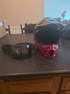 Klim F3 Helmet And Aeon Goggles. Fixed Price $200.00.