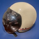 Bell Custom 500 Shield Face Motorcycle Helmet Stripes Pearl White Xs. Fixed Price $84.99.