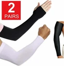 2 Pairs Cooling Arm Sleeves Cover Uv Sun Protection Outdoor Sports For Women. Fixed Price $7.99.