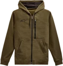 Alpinestars Asymmetrical Zip-up Hoodie Military Medium 121351030690M. Fixed Price $70.39.