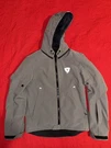 Revit Afterburn Motorcycle Jacket Men's Size Dark Grey + Back Protector. Fixed Price $250.00.