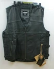 New Highway 21- Leather Vest Adjustable Waist Concealed Carry Pocket Large. Fixed Price $85.00.