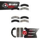 Front Rear Semi-metallic Brake Pads And Parking Shoes Kit For Coil Style Spring. Fixed Price $110.86.