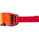Fly Racing Youth Zone Goggles Red/crimson W/ Mirror/smoke Lens 37-51536Y. Fixed Price $49.66.
