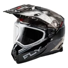 Fly Racing Trekker Cold Weather Conceal Dual Shield Helmet - Black / Grey. Fixed Price $279.95.